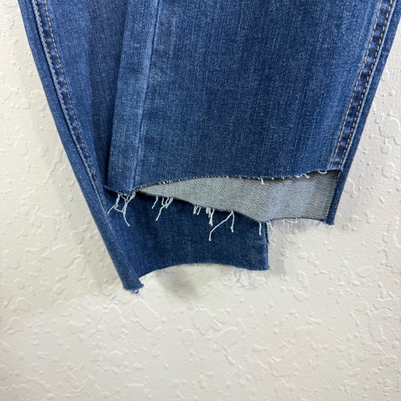 Evidnt Los‎ Angeles Florence straight leg high low hem denim  Blue Women's Jeans - Picture 8 of 10